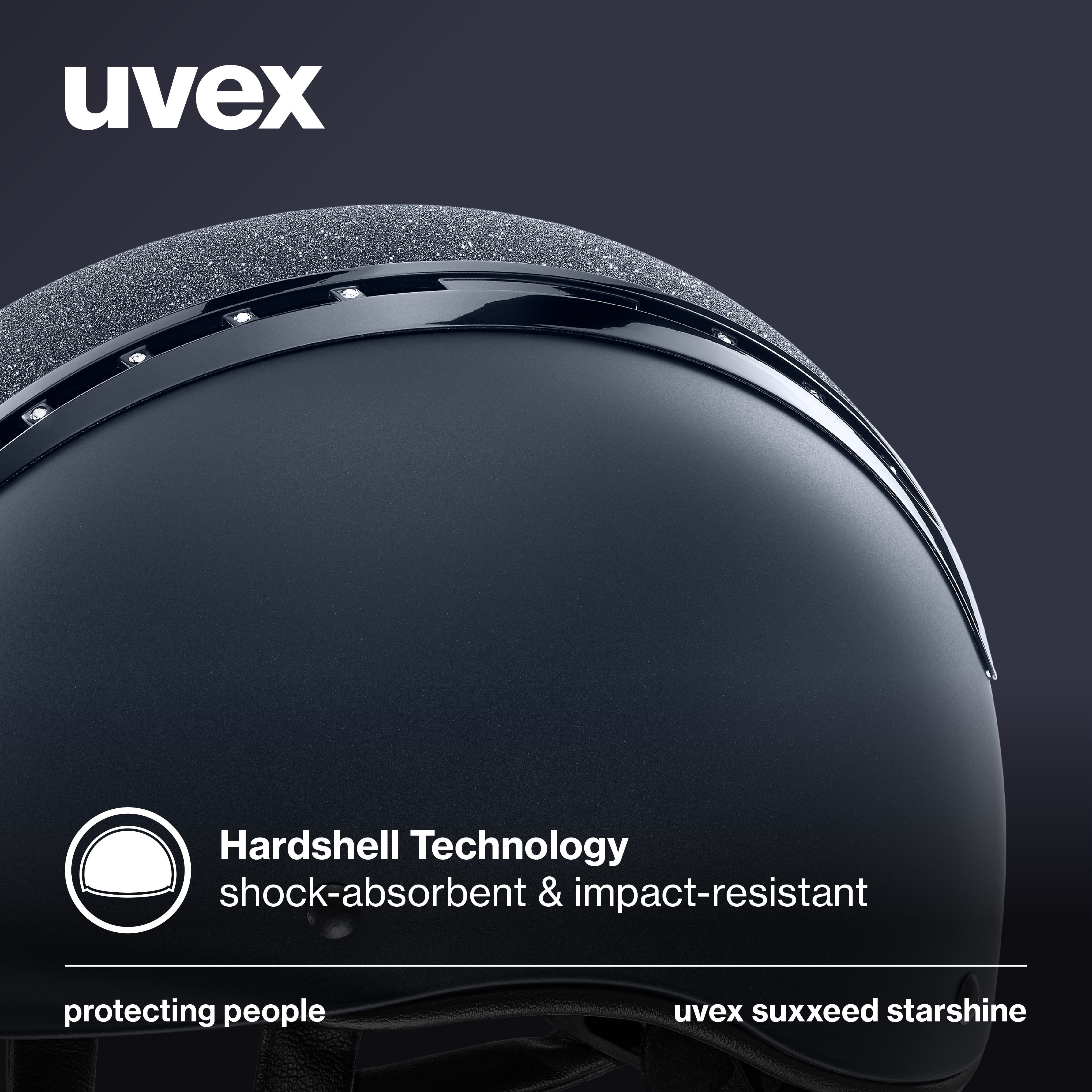 Uvex Suxxeed Starshine Equestrian Helmet with Swarovski Crystals