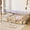 Full Natural, variant on Jopath Twin Montessori Floor Bed with Slats and Safety Guardrails, Solid Wood Floor Bed with Fence and Without Door for Girls and Boys White