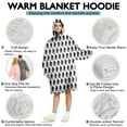 thumbnail image 5 of Wearable Oversized Blanket,Black Bigfoot Pattern Wearable Blanket Hoodie for Adults,Cozy Hooded Blankets with Super Pockets,Super Warm Fuzzy Pullover for Women & Men, 5 of 6