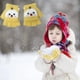 thumbnail image 1 of Children's Winter Gloves Warm And Cute Open Finger Top Half Finger Knitted Gloves Christmas Snowman Gloves, 1 of 6