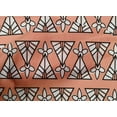 thumbnail image 4 of oneOone Cotton Poplin Fabric Floral & Triangle Block Print Fabric BTY 56 Inch Wide, 4 of 4