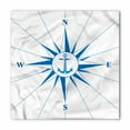 thumbnail image 1 of Compass Bandana, Blue Windrose Anchor, Unisex Head and Neck Tie, by Ambesonne, 1 of 2