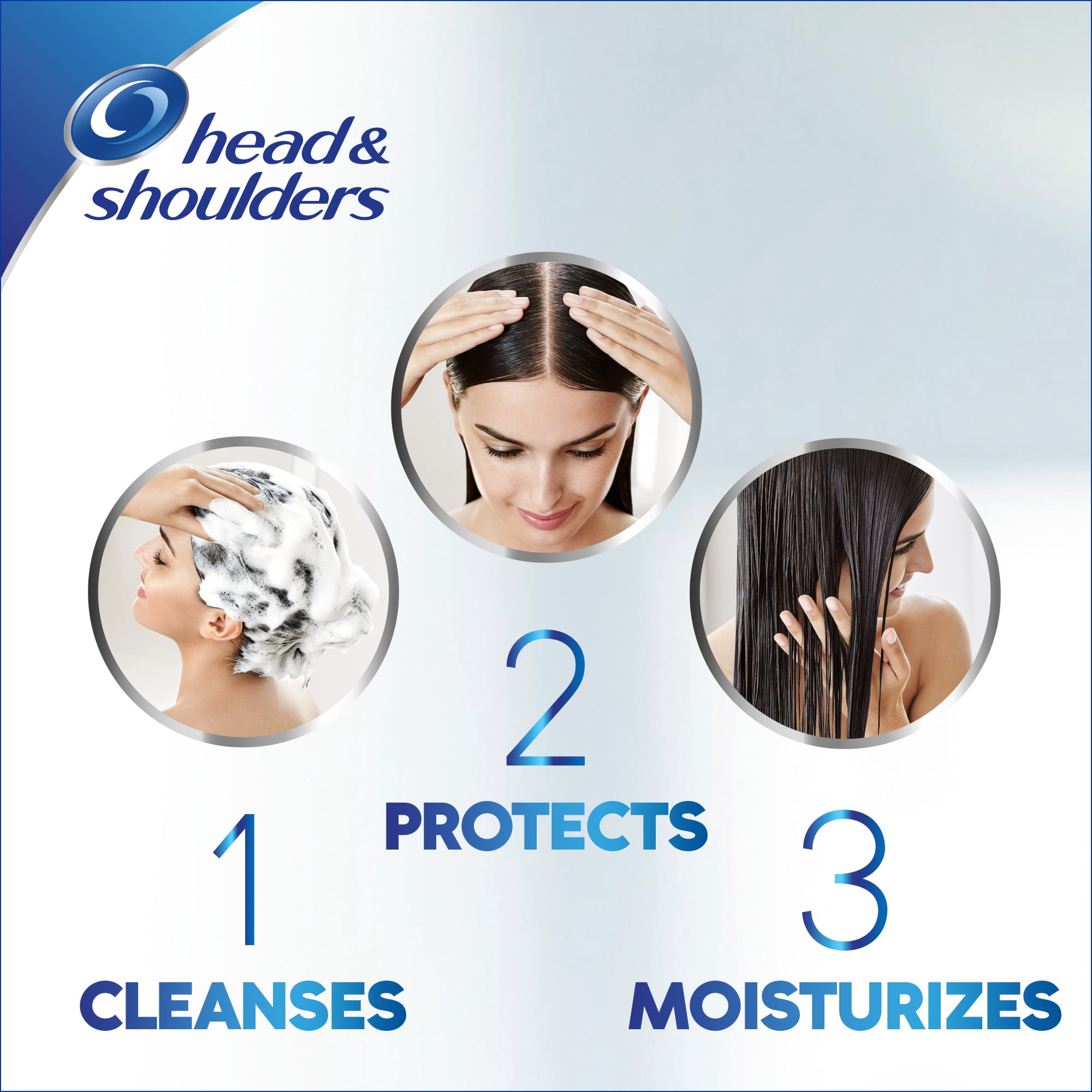 Head and Shoulders Smooth and Silky 2-in-1 Anti-Dandruff Shampoo + Conditioner 13.5 Fl Oz