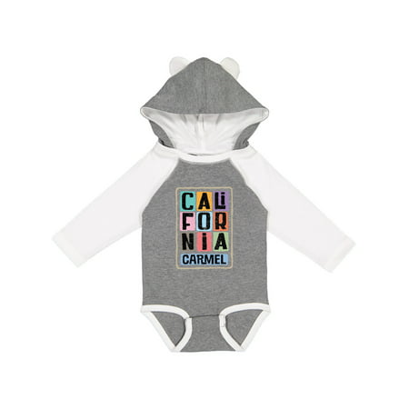 

Inktastic Carmel California Retro Distressed Gift Baby Boy or Baby Girl Long Sleeve Bodysuit