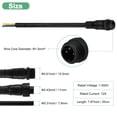 thumbnail image 3 of Uxcell 5-Set Conector Eléctrico Impermeable, Cable de 3 Pines de 7.9 In/20 cm con Conectores Macho y Hembra IP67 para Luces de Tira LED [Negro], 3 of 7