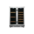 Edgestar Cwb1760fd 24" Wide 17 Bottle Wine And 53 Can Beverage Cooler Stainless Steel