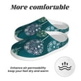 thumbnail image 6 of Fotbe whiter Snowflake balloons Pattern Women's Fuzzy Curly Fur Memory Foam Loafer Slippers Indoor Outdoor Slippers Winter Home Shoes-40/41, 6 of 7