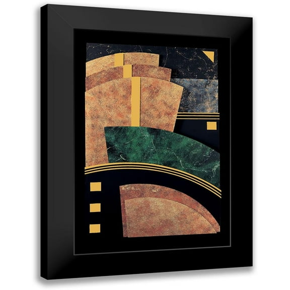 Unknown 11x14 Black Modern Framed Museum Art Print Titled - Abstract II
