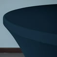 thumbnail image 6 of Gowinex Navy Blue 5 ft. 60 inch Round Spandex Tablecloth Fitted Table Cover, 6 of 7
