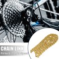 thumbnail image 2 of Unique Bargains 8 Speed 116 Links Speed Chain Replacement for Bicycle Bike MTB Metal Gold Tone, 2 of 8