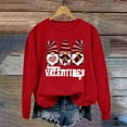 thumbnail image 4 of Amzcrzy Chandails pour Femmes Imprimé Mode Rouge Chandails Valentines Day Décontractés Manches Longues Col Rond Cadeaux Valentines Tops Valentines Day pour Femmes, 4 of 6