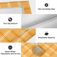 thumbnail image 6 of Orange Yellow Check Outdoor Rug for Patio/Deck/Porch, Non-Slip Large Area Rug 3 x 5 Ft, Fall Farmhouse Buffalo Plaid Indoor Outdoor Rugs Washable Area Rugs, Reversible Camping Rug Carpet Runner, 6 of 8