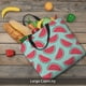 thumbnail image 5 of Fotbe Watermelon Bolsa Tote con Estampado para Mujer, Bolsos con Cremallera, Bolsa de Hombro Casual de Gran Capacidad con Bolsillos Internos, 5 of 7