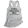 thumbnail image 1 of Coffee Chocolate Men Tank Top, Ladies Racerback Tank Top, Chocolate Tank, Foodie Food Lover Tank, Silver Gray, Small, 1 of 3