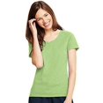thumbnail image 2 of Hanes Women's X-Temp V-Neck T-Shirt_Neon Lime Heather_M, 2 of 2