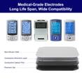 thumbnail image 4 of Almohadillas de repuesto para unidad TENS, NURSAL, reutilizables, 2x2, 20 unidades, con autoadhesivo mejorado para electroterapia, compatibles con AUVON TENS y TENS 7000., 4 of 5