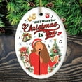 thumbnail image 6 of Artistic Classic Holiday Melody Ornament, All I Want for Christmas Is You, Celebrity Singer Gift, 6 of 7