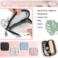 thumbnail image 4 of ZHAOCHENG 11.5*11.5*3cm,(negro)2 Piezas Bolsas Menstruales para Niñas Adolescentes Bolsa de Almacenamiento de Servilletas Sanitarias Bolsas de Tampones Sanitarios para Niñas Estuche Portátil para Lápi, 4 of 5