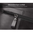 thumbnail image 5 of Leather Messenger Bag for Men, Shoulder Crossbody Bag with Adjustable Straps for Work Business, 5 of 10