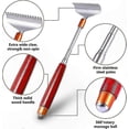 thumbnail image 2 of Extra Wide Back Scratcher with Wooden Handle, 15-Teeth Claw, Extendable Massage Roller for Men and Women, Heavy Duty Metal Tool, 2 of 5