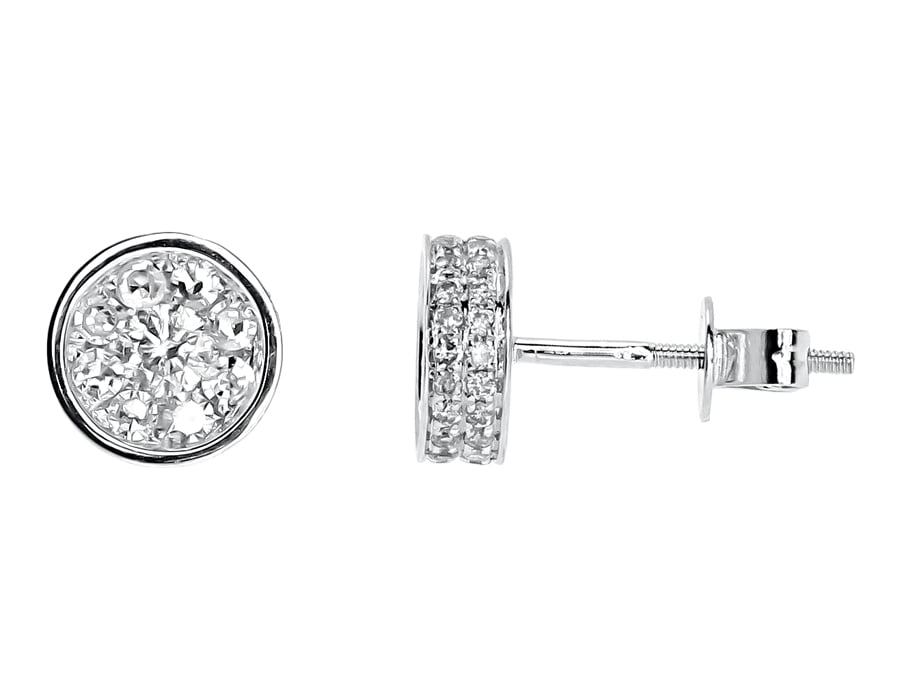 Details about   1.50 Ct Round Cut Diamond Ladies Hoop Earrings 14k Yellow Gold Over For Women 
