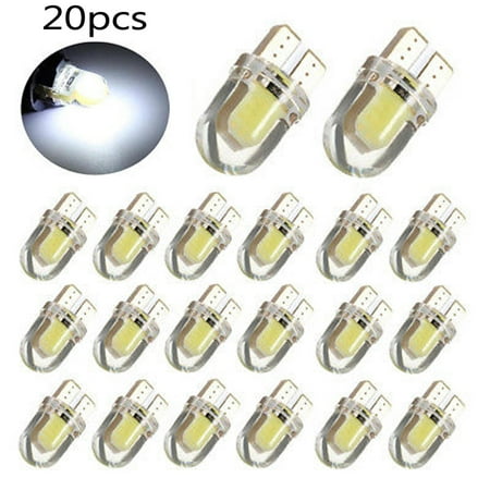 

Goodhd 20x T10 194 168 W5W COB 4 SMD LED Canbus Silica Bright White License Light Bulb