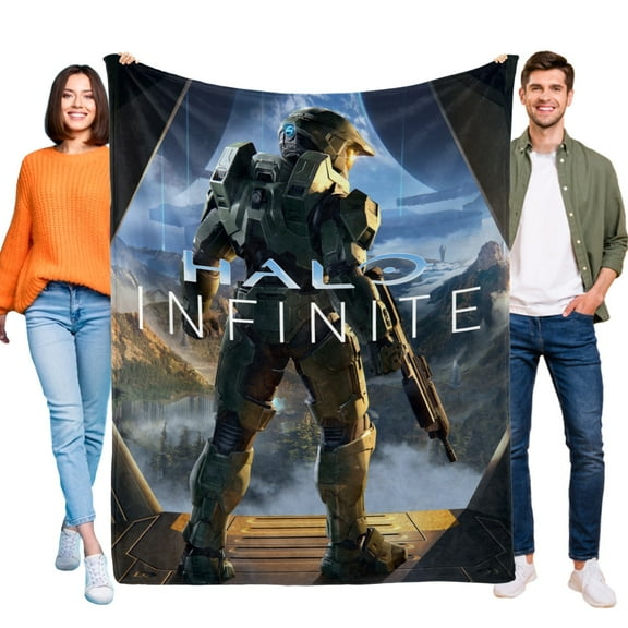 Halo-Anti-Pilling Flannel Blanket Soft Lightweight Plush Fuzzy Cozy Luxury Blanket for Home and Kitchen Use-Perfect for Kids and Adults30"X40"