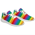 thumbnail image 6 of Rainbow Pride Shoes Mens Womens Running Sneakers Mesh Breathable Jogging Walking Shoes White Size 8.5, 6 of 7