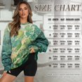 thumbnail image 6 of HELLHERO Monstera Print Women Sweatshirt Fall Long Sleeve Pullover Clothes Comfortable Loose Crewneck Sweater Size XL, 6 of 7