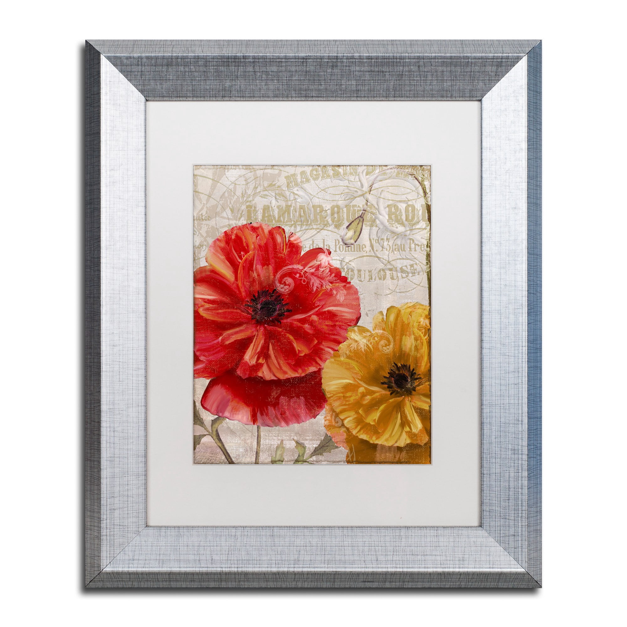 Trademark Fine Art "March" Canvas Art by Color Bakery White Matte, Silver Frame