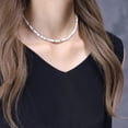 thumbnail image 3 of COAI Howlite Heishi Stone Beaded Choker Necklace for Women Girls, 3 of 6