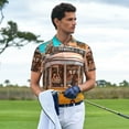 thumbnail image 3 of Balery Modern Urban Monkey Camisa Polo de Hombre con Estampado, de Manga Corta y Tejido Medio, Camisa Tipo Golf Polo-4X-Large, 3 of 6