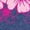 HEATHER NAVY, variant on Instant Message - Hibiscus Flowers Fitted Short Sleeve Graphic T-Shirt