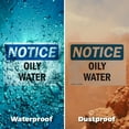 thumbnail image 6 of (2 Pack) Oily Water OSHA Notice Sign 24 Inch X 18 Inch Indoor / Outdoor Rust-Free Aluminum Metal Signs for Workplace, Workshop, and Construction Site, Made in the USA, 6 of 8