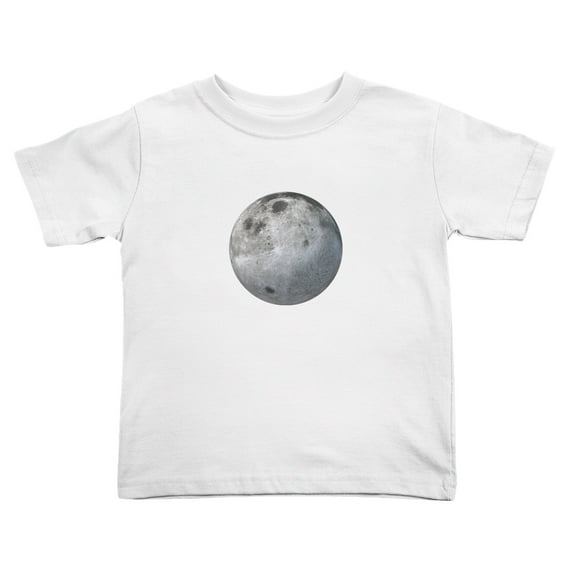 Moon Phases Spaces Funny Toddler T-Shirts for Boys Girls (White, Youth XL)