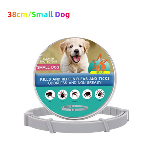 Collar antipulgas antiparasitante para mascotas, Collar antipulgas retráctil y garrapatas para perros grandes, cachorros, gatos, prevención de mosquitos, Collar repelente para mascotas LIUWENJING unisex