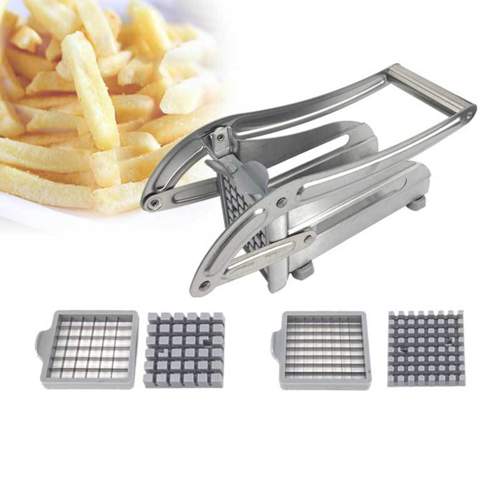 Stainless Steel Potato Chipper Vegetable and French Fry Cutter French Fry  Chips Cutter Slicer Chopper