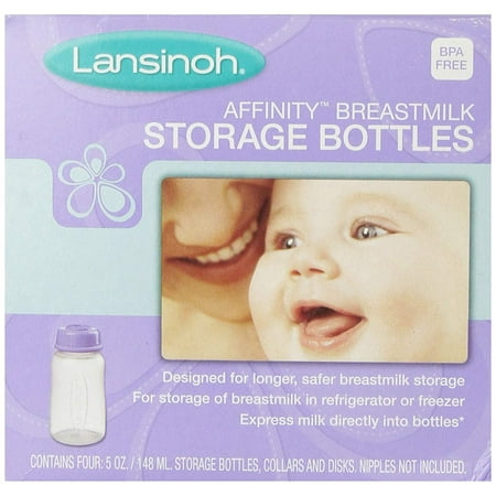 Lansinoh - Set of 4 BPA-Free Breast Milk Storage Bottles