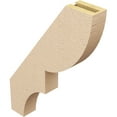thumbnail image 5 of Ekena Millwork 3"W x 18"D x 24"H Ridgewood Rough Cedar Woodgrain TimberThane Knee Brace, Primed, 5 of 6