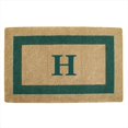 thumbnail image 1 of Nedia Home 02086H Monophoto - Cadre Vert 30 x 48 Po Tapis de Sol en Fibre de Coco Résistant - Monogrammé H, 1 of 1