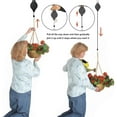 thumbnail image 5 of 4 Pack Plant Hook Pulley, Retractable Plant Hanger Easy Reach Hanging Flower Basket for Garden Baskets Pots and Birds Feeder Hang High up and Pull Down to Water Or Feed, 5 of 6