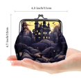 thumbnail image 2 of Castle Stylish Microfiber Coin Purse with Zinc Alloy Jaws | 4.3x4.7 Inches Compact Size & Durable Design, 2 of 7