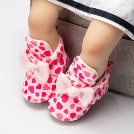 

Wesracia Baby Shoes Baby Girls Boys Soft Booties Snow Boots Infant Toddler Warming Prewalker First Walkers Shoes