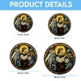 thumbnail image 6 of Sacred Angel Gabriel 2 Hanging Stained Glass for Windows, Holiday Festival Ornament, Gift for Mom, Romantic Valentine Decoration, Holiday Tree Ornament, Collectible 2025, 6 of 6