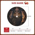 thumbnail image 2 of Defioc Classical Style Brown Owl for Christmas Tree Skirt Snowman Xmas Tree Skirt Farmhouse Christmas Decorations Tree Mat for Holiday Party Decor-30", 2 of 6