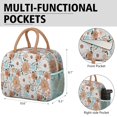 thumbnail image 6 of Womens Pioneer Flower Floral Print Pattern Lunch Box for Work,Insulated Lunch Bag for Women,Loncheras Para Mujer,Leakproof Adult Lunch Bag for Work,Beach,Travel,Picnic,Camping, 6 of 7