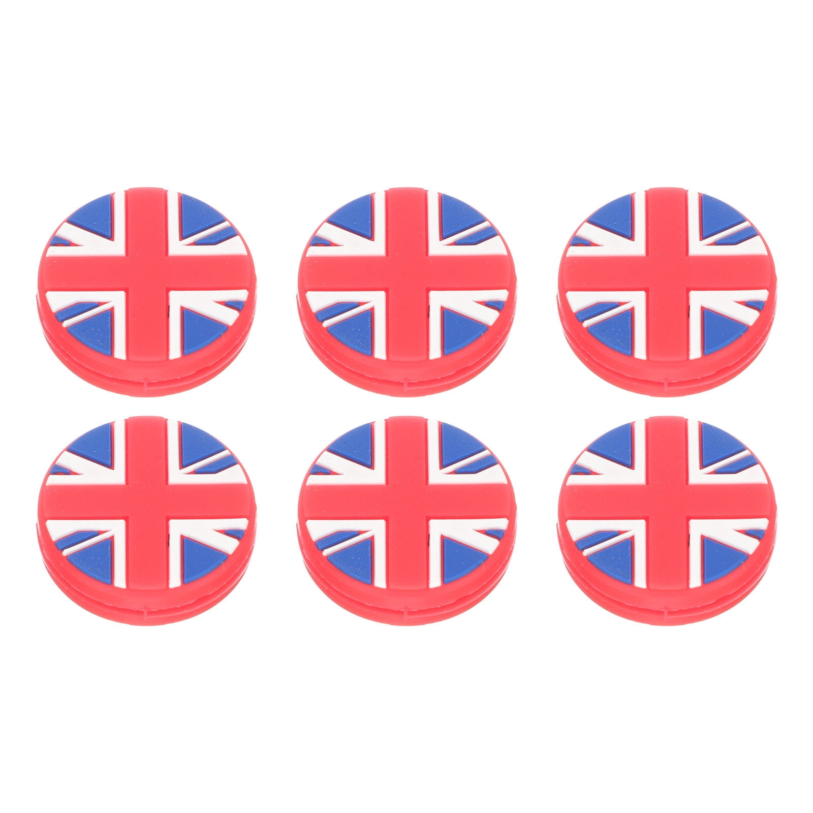 6pcs Racket Vibration Dampeners National Flag Designed Tennis Racket