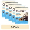 (5 pack) Quest Dipped Cookies and Cream Protein Bar, 18g Protein, Gluten Free, 4 Count