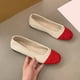 thumbnail image 5 of Zapatos Casuales Planos para las Mujeres Color-Bloque Dedo Redondo Boca Poco Profunda Deslizamiento en Zapatillas de Lienzo Primavera, Zapatos de Lienzo para las Mujeres, 5 of 5