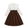 thumbnail image 2 of LOVZFMLL Robe de Princesse en Filet Pailleté pour Enfant Robe à Manches Courtes pour Fille, 2 of 9